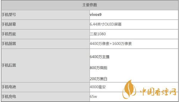 vivo s9手機主要參數配置-vivo s9什么時候發布